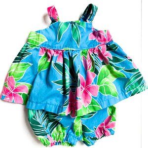 hawaiian tropical tank top dress + shorts